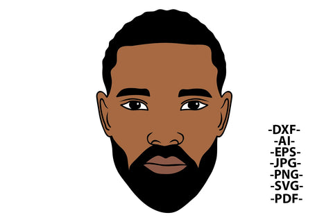 Black Man Bundle Svg, Colored Man Head Svg, Beard, Black History Svg, Black Man Magic, African American, Melanint, Svg Cut Files SVG 1uniqueminute 