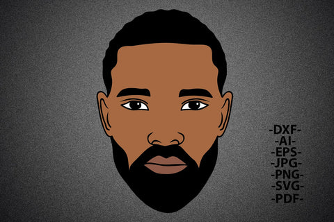 Black Man Bundle Svg, Colored Man Head Svg, Beard, Black History Svg, Black Man Magic, African American, Melanint, Svg Cut Files SVG 1uniqueminute 