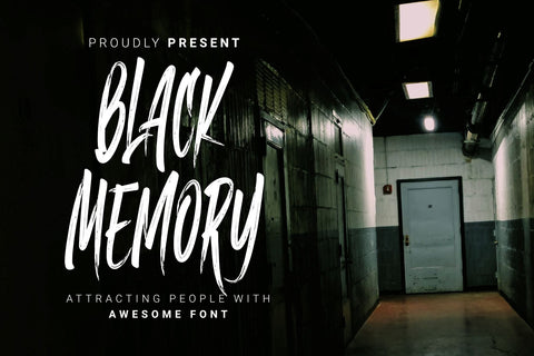 Black Memory Font Dumadistyle 