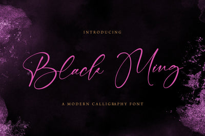 Black Ming - Calligraphy Font Font StringLabs 