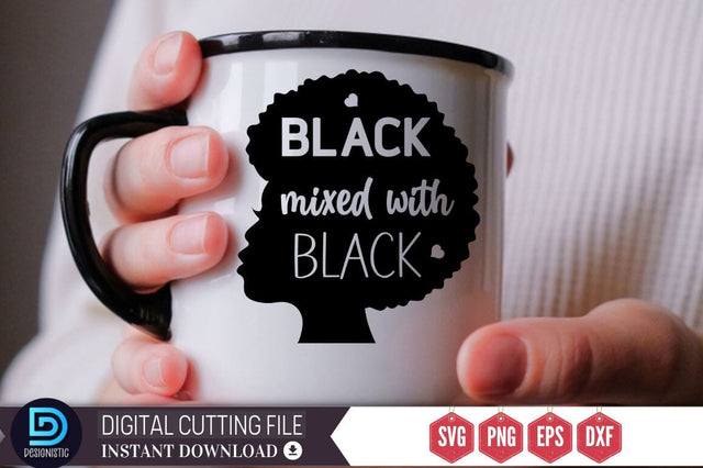 Black mixed with black SVG SVG DESIGNISTIC 