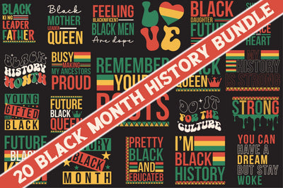 Black Month History SVG Bundle SVG Rupkotha 