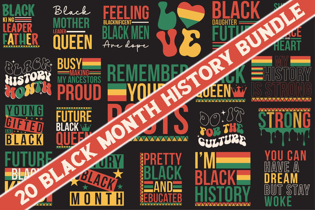 Black Month History SVG Bundle SVG Rupkotha 
