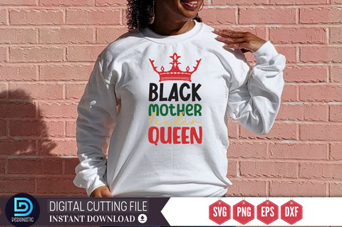 Black mother leader queen SVG SVG DESIGNISTIC 