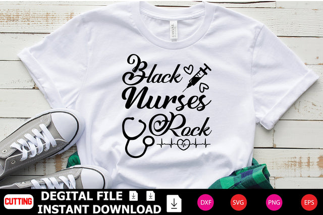 Black Nurses Rock SVG Shahin alam 