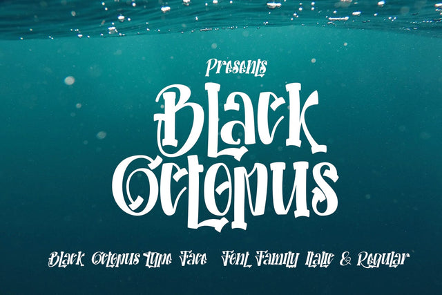 Black Octopus Font JH-CreativeFont 