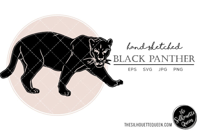 Black Panther Sketch Vector SVG Loveleen Kaur 