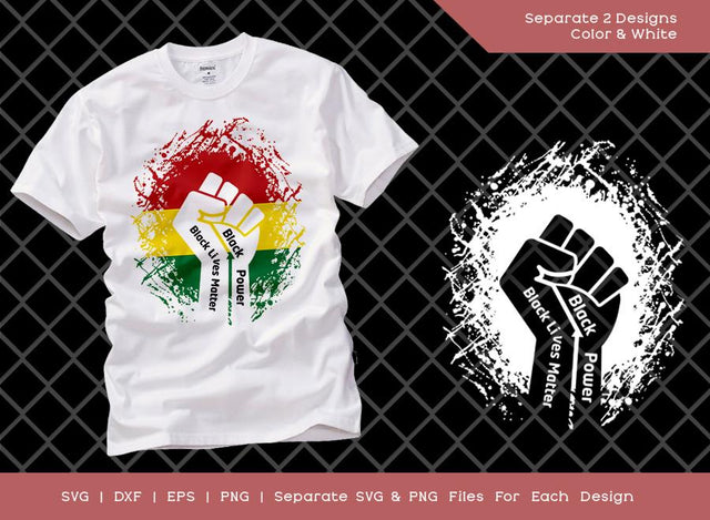Black Power SVG Cut File | Black Lives Matter SVG | Black Empowerment Svg | Black Activists Svg | BLM Svg | Black Power Svg | African American T-shirt Design SVG ETC Craft 