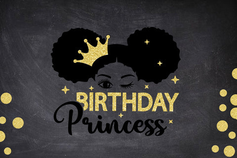 Black Princess Girl, Crown, Birthday Princess, Black Girl Svg, Princess Svg, Melanin Queen, Black Girl Magic, Afro Woman, Svg Cut Files SVG 1uniqueminute 