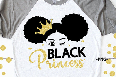 Black Princess Svg, Black Queen Svg, Black Girl Svg, Hair Puffs, Crown, Black Girl Magic, Afro Woman, Shirt Black Girl, Svg Cut Files SVG 1uniqueminute 