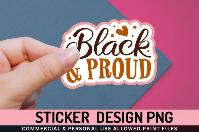 Black & proud Sublimation PNG Sublimation Regulrcrative 