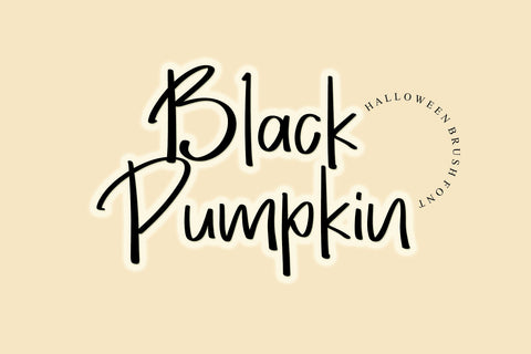Black Pumpkin Font Afandi Studio 