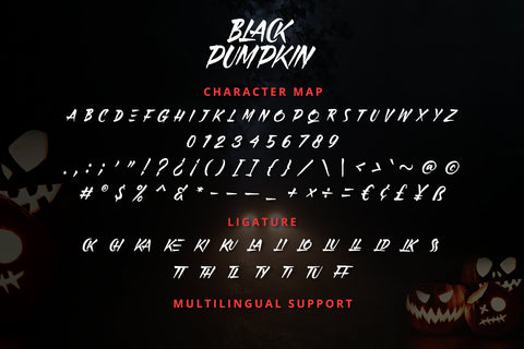 Black Pumpkin - Horror Display Font Font Alpaprana Studio 