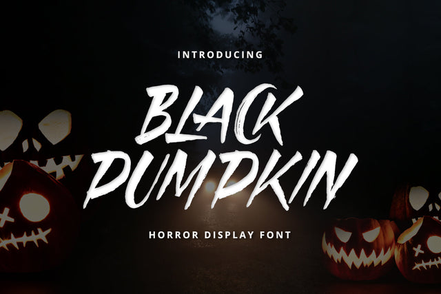 Black Pumpkin - Horror Display Font Font Alpaprana Studio 