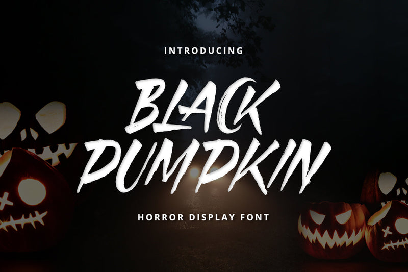 Black Pumpkin - Horror Display Font Font Alpaprana Studio 