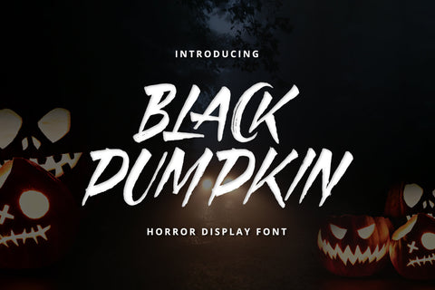 Black Pumpkin - Horror Display Font Font Alpaprana Studio 
