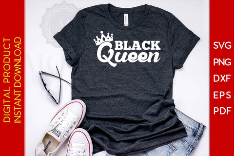 Black Queen Black History Month SVG PNG EPS PDF File SVG Creativedesigntee 