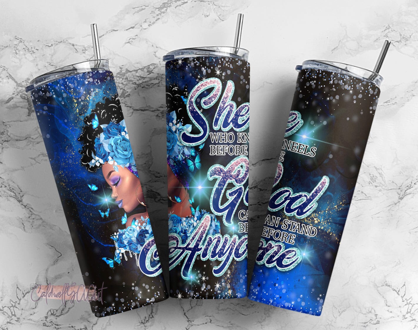 3D Puff Dressed In Black Tumbler Wrap - Sublimation Transfer