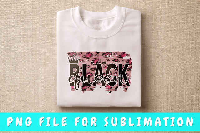 Black Queen PNG, Black Woman Design For Sublimation Sublimation HappyDesignStudio 