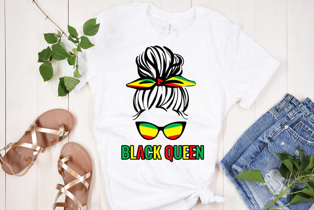 Black Queen Sublimation- Juneteenth Sublimation Design Sublimation Happy Printables Club 