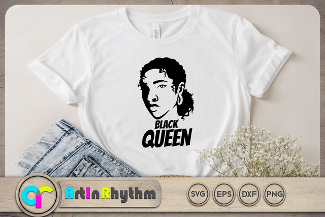 Black queen SVG / Black woman SVG SVG Artinrhythm shop 
