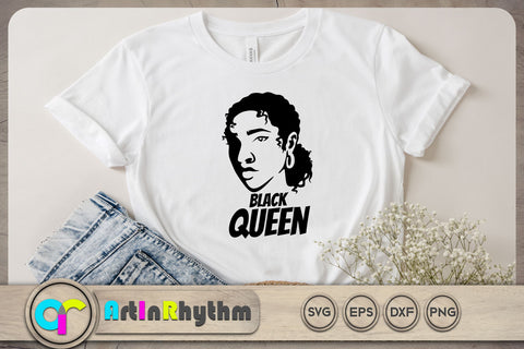 Black queen SVG / Black woman SVG SVG Artinrhythm shop 