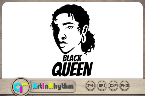 Black queen SVG / Black woman SVG SVG Artinrhythm shop 