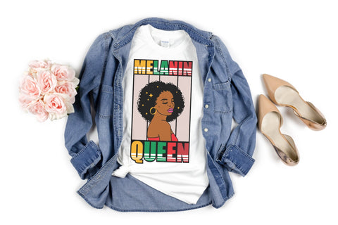 Black Queen SVG Cut File African American Girl SVG OrangeBrushStudio 