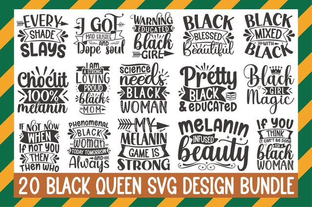 Black Queen Svg Design Bundle SVG Rupkotha 