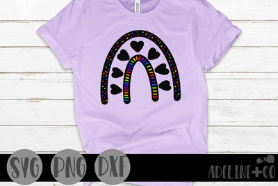 Black rainbow doodle, SVG SVG Adeline&co 