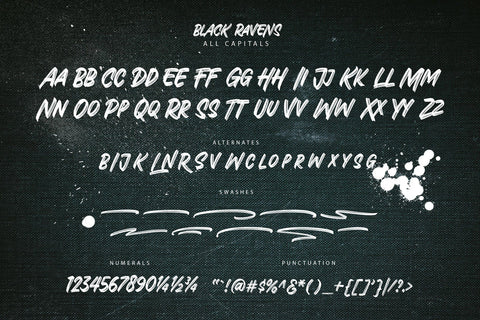Black Ravens Font Arterfak Project 