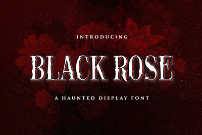 Black Rose - Haunted Display Font Font StringLabs 