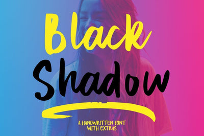 Black Shadow Font Fajri Adi 