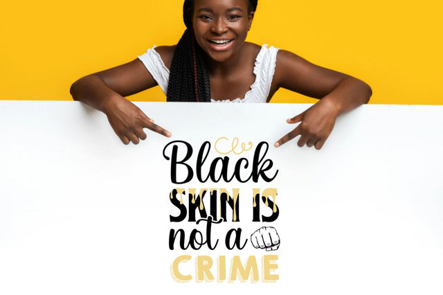 Black skin is not a crime SVG SVG DESIGNISTIC 