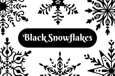 Black Snowflakes Sublimation Rin Green 