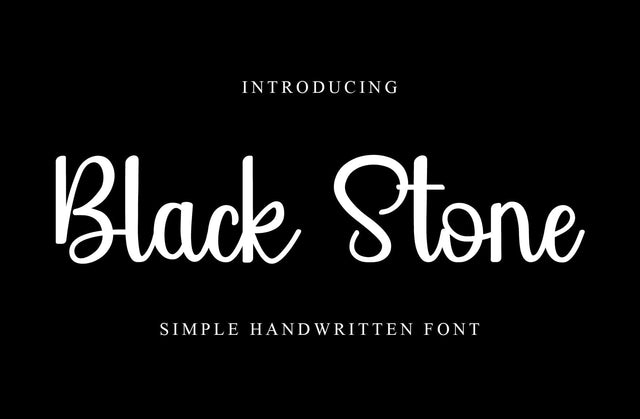 Black Stone Font Yuby 
