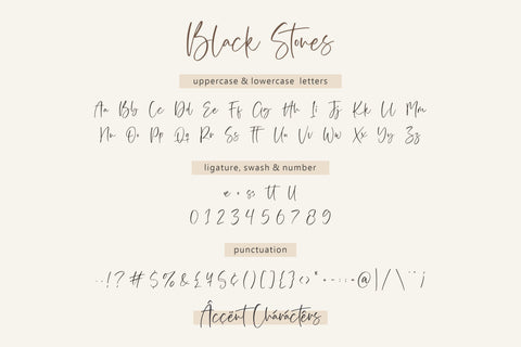 Black Stones Font Aestherica Studio 