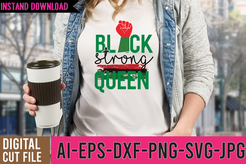 Black Strong Queen SVG Cut Files SVG BlackCatsMedia 