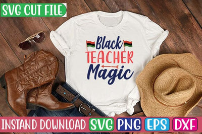 Black Teacher Magic SVG Cut File SVG Studio Innate 