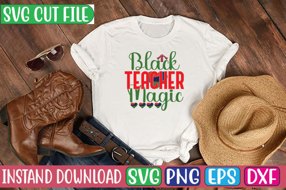 Black Teacher Magic SVG Cut File SVG Studio Innate 