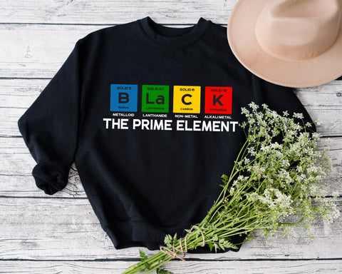 Black The Prime Element svg, Black pride svg, Black history month svg, Juneteenth svg, Melanin svg, Black Lives Matter, Civil Rights Svg SVG Fauz 