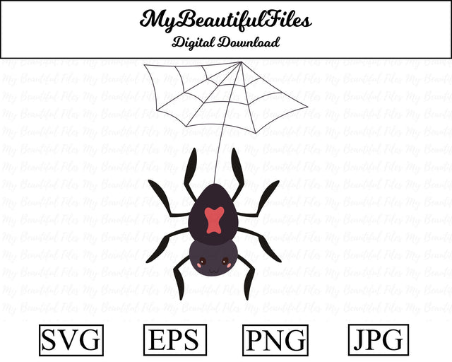 Black Widow - Spider SVG MyBeautifulFiles 