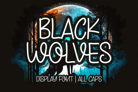 Black Wolves Font Afandi Studio 