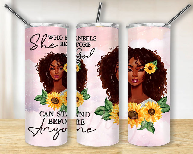 Black Woman God say you are Tumbler PNG, Black Woman 20 Oz Skinny Tumbler Straight/Tapered Sublimation Wrap PNG Sublimation BouDesign 