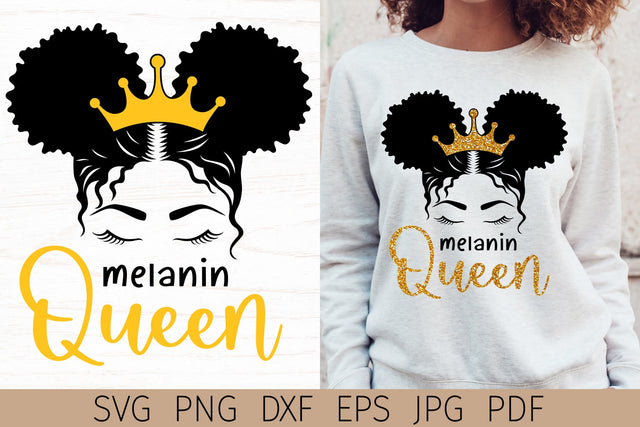 Black woman, melanin queen, Black history svg, Juneteenth SVG Digital Rainbow Shop 