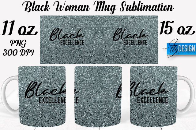 Black Woman Mug Sublimation | Coffee 11 Oz | 15 Oz Mug Sublimation Sublimation Fly Design 