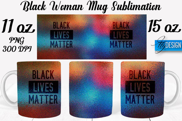 Black Woman Mug Sublimation | Coffee 11 Oz | 15 Oz Mug Sublimation Sublimation Fly Design 