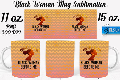 Black Woman Mug Sublimation | Coffee 11 Oz | 15 Oz Mug Sublimation Sublimation Fly Design 