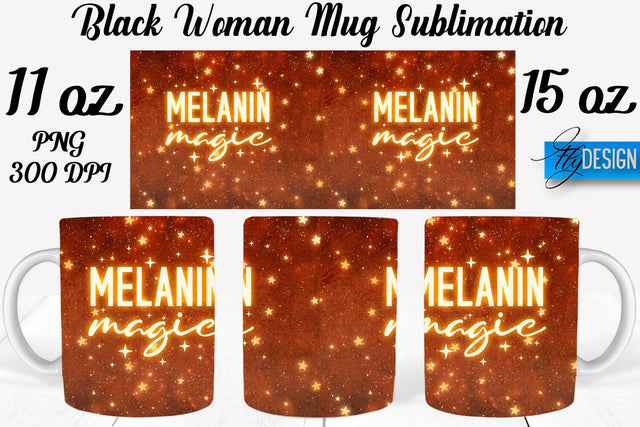 Black Woman Mug Sublimation | Coffee 11 Oz | 15 Oz Mug Sublimation Sublimation Fly Design 