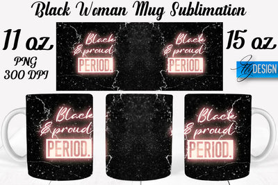 Black Woman Mug Sublimation | Coffee 11 Oz | 15 Oz Mug Sublimation Sublimation Fly Design 